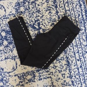PINK Victoria's Secret Black Pants with White Accents
